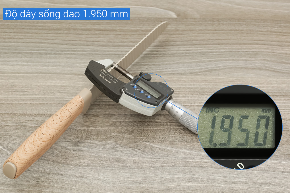 Dao thái inox Delites LK-2434 Màu Nâu