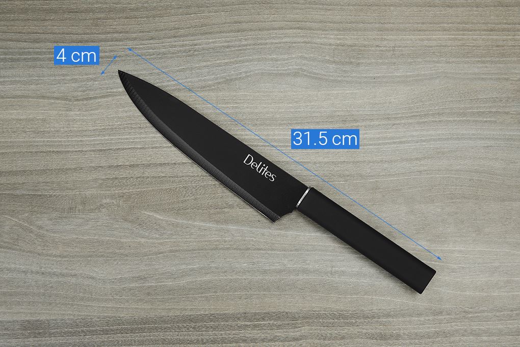 Bộ dao inox Delites LK-S56-3 Màu Đen