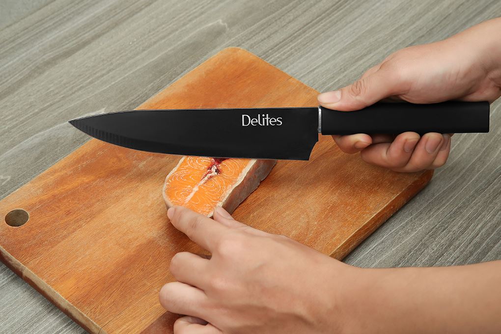 Bộ dao inox Delites LK-S56-3 Màu Đen