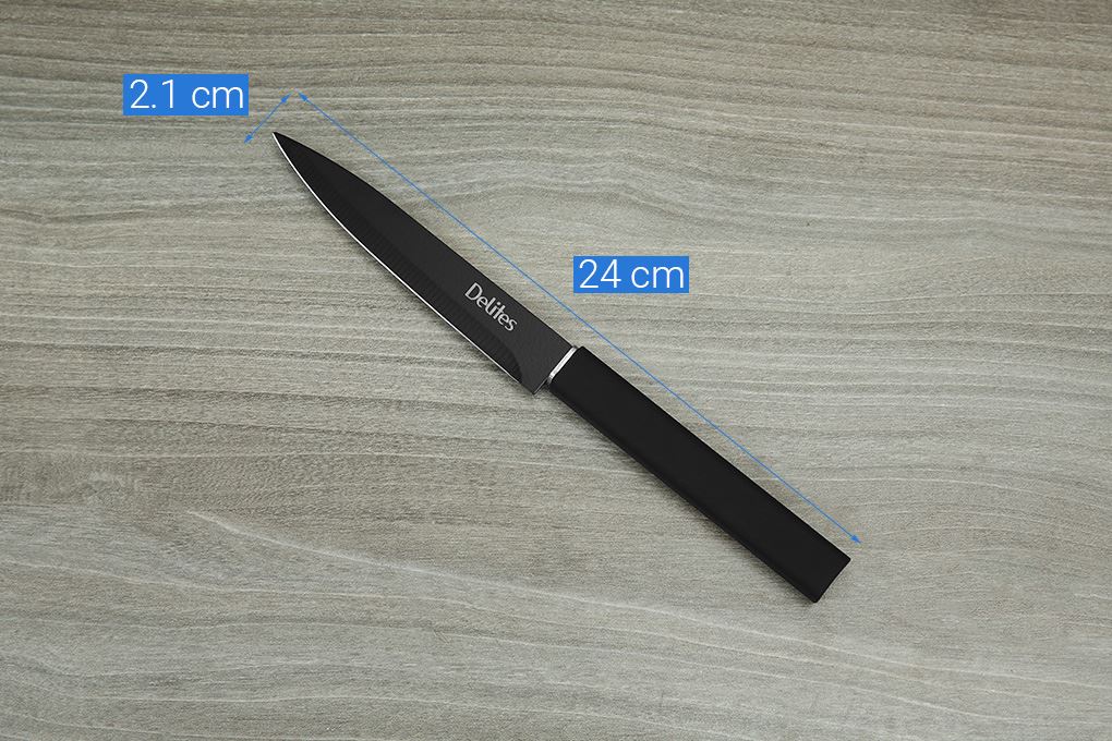 Bộ dao inox Delites LK-S56-3 Màu Đen