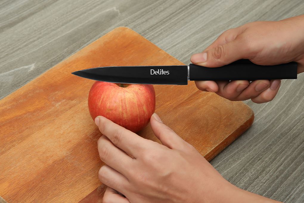 Bộ dao inox Delites LK-S56-3 Màu Đen