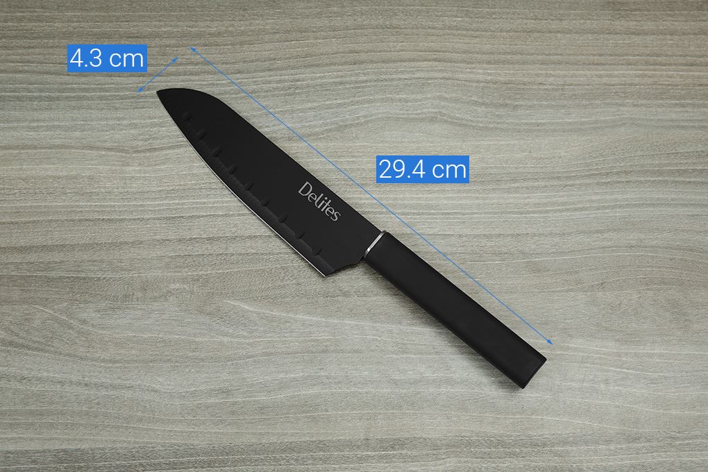 Bộ dao inox Delites LK-S56-3 Màu Đen