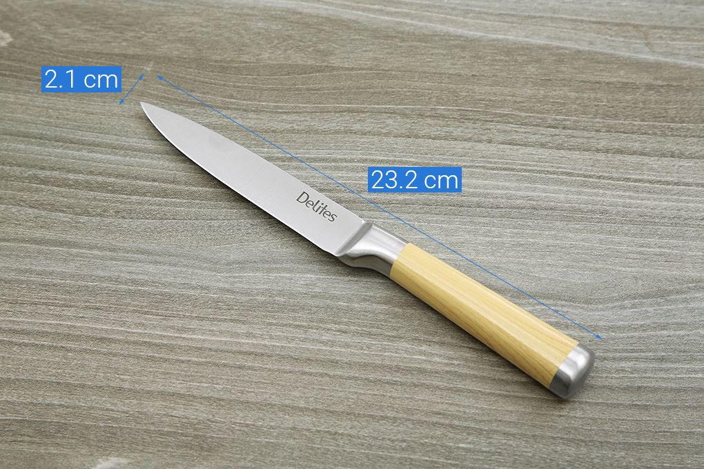 Bộ dao inox Delites LK-318-3 Màu Nâu