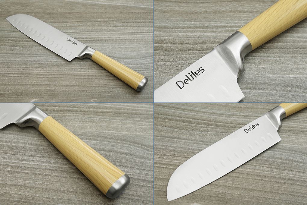 Bộ dao inox Delites LK-318-3 Màu Nâu