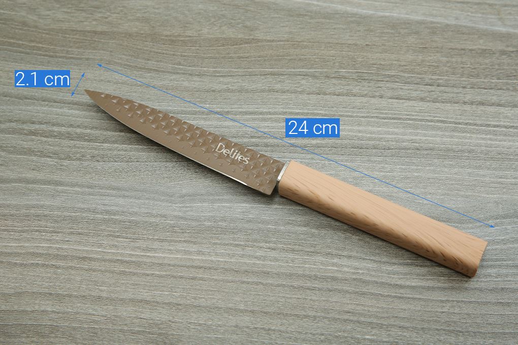 Dao gọt inox Delites LK-S58 Màu Nâu