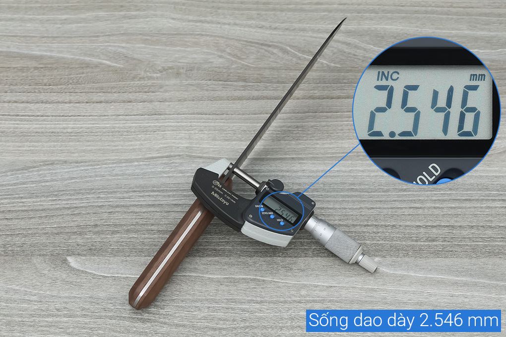 Dao thái inox Delites CF7402 Màu Nâu