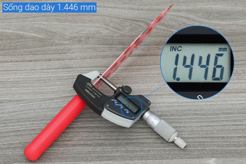 Dao thái inox Delites CF7404 Màu Hồng