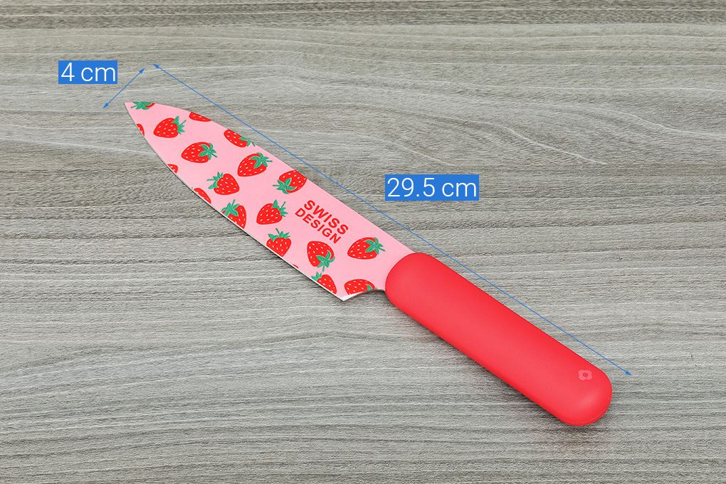 Dao thái inox Delites CF7404 Màu Hồng