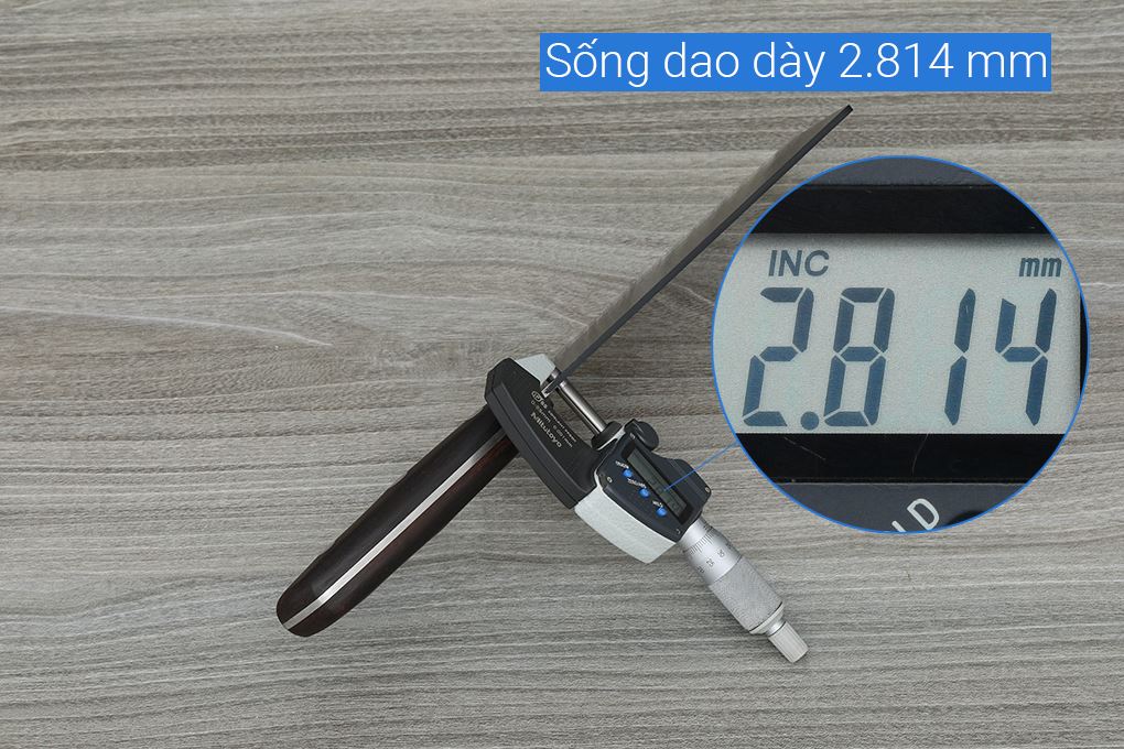 Dao chặt inox Delites CF7405 Màu Nâu