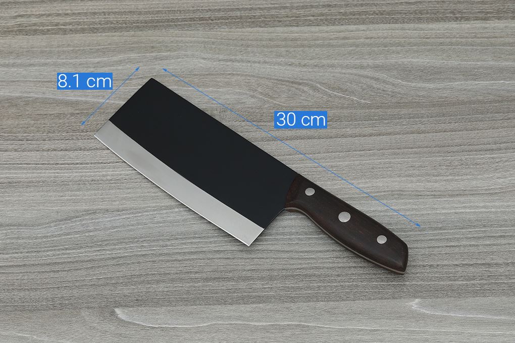 Dao chặt inox Delites CF7405 Màu Nâu