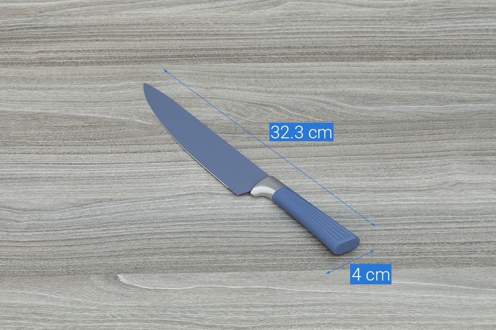 Dao thái inox Delites CF7406 Màu Xanh dương đậm