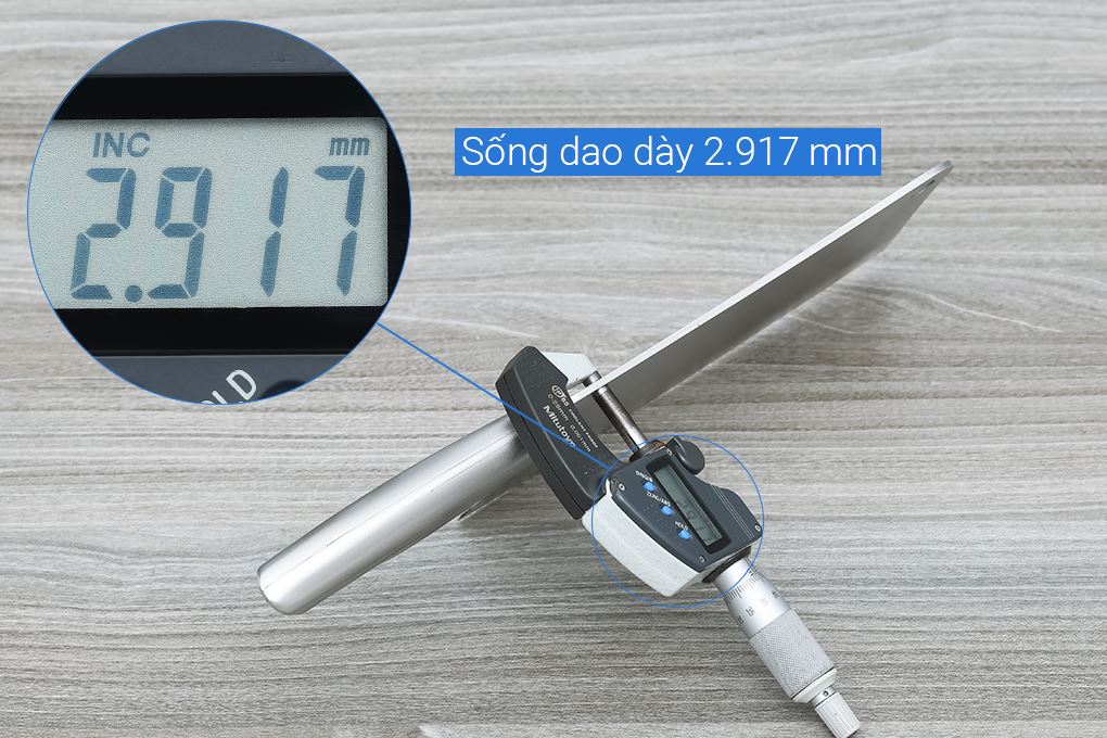 Dao chặt inox 32 cm Delites CW-C1020 Màu Bạc