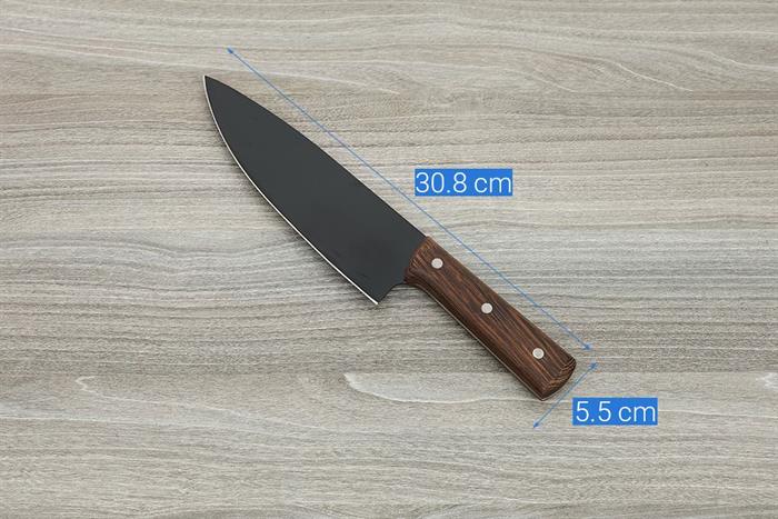 Dao thái inox Delites CF7434 Màu Nâu