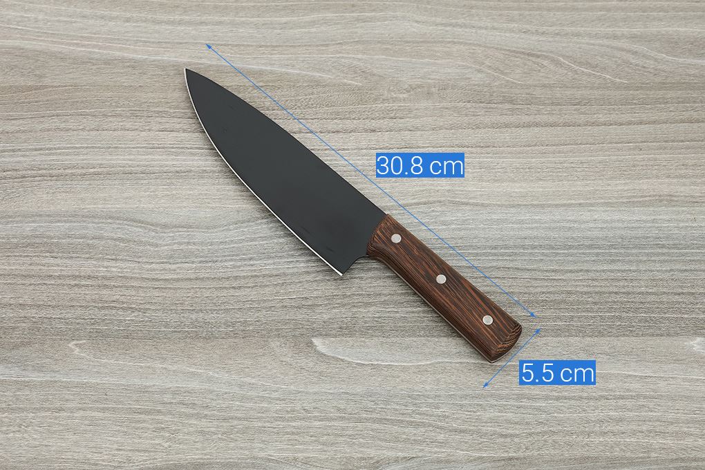 Dao thái inox Delites CF7434 Màu Nâu