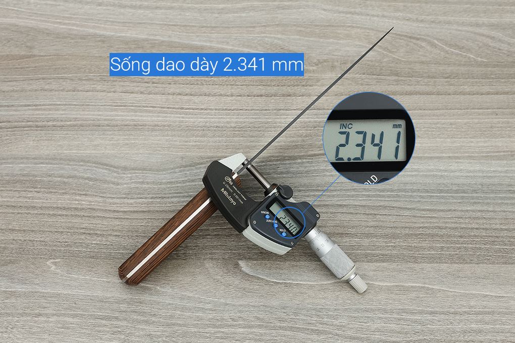 Dao thái inox Delites CF7434 Màu Nâu