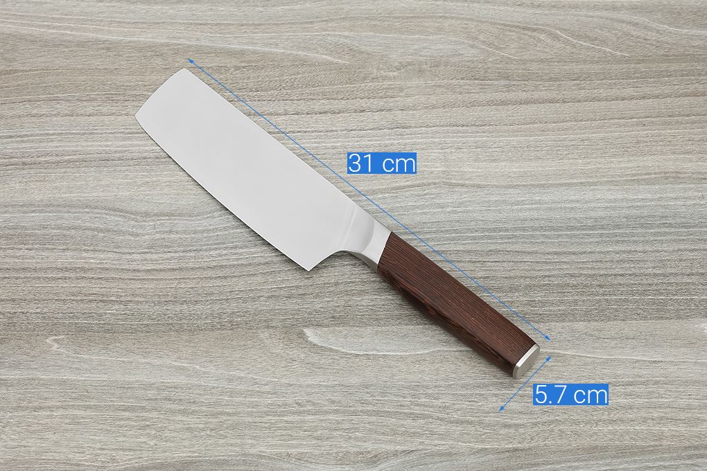 Dao thái inox Delites CF7435 Màu Nâu