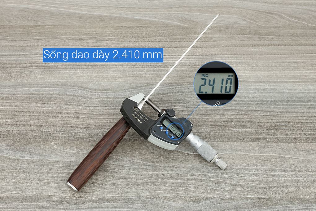 Dao thái inox Delites CF7435 Màu Nâu