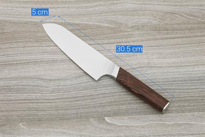 Dao thái inox Delites CF7436 Màu Nâu