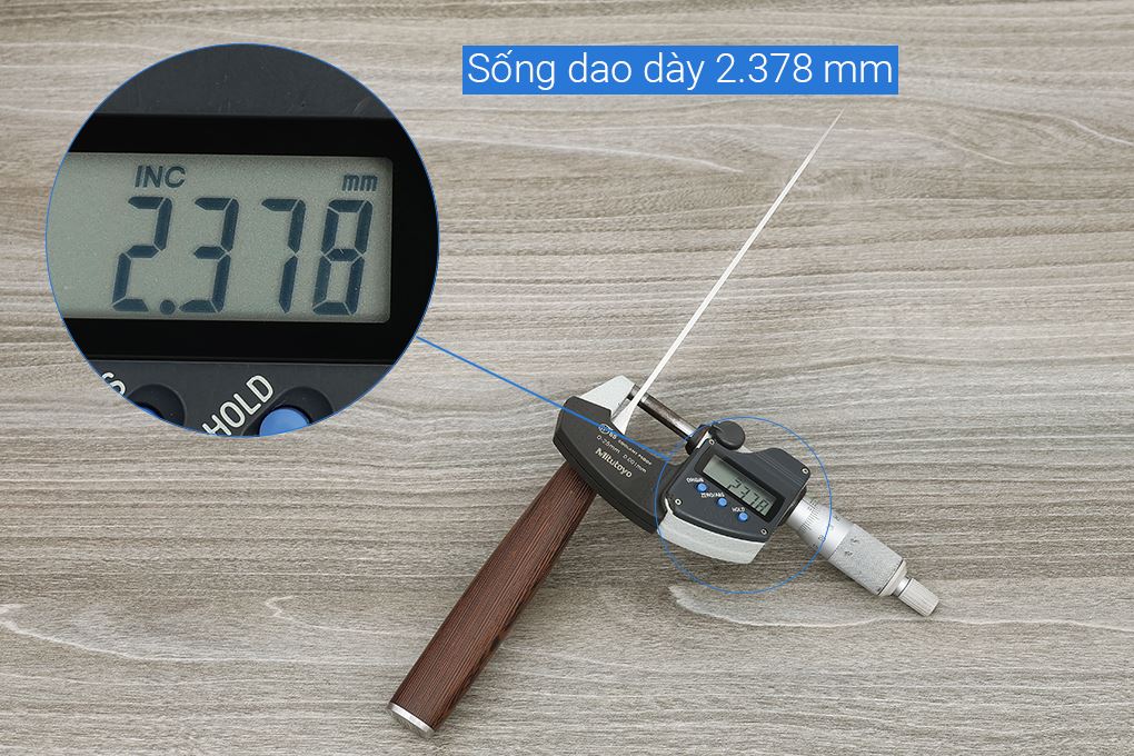 Dao thái inox Delites CF7436 Màu Nâu