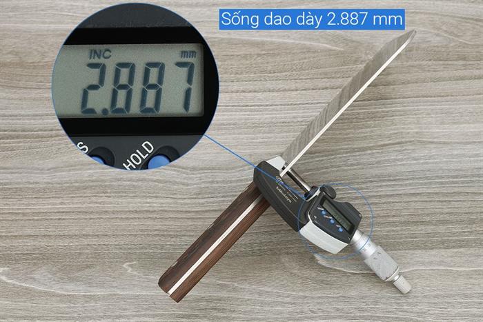 Dao chặt inox Delites CF7438 Màu Nâu