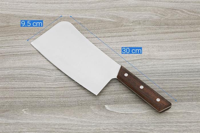 Dao chặt inox Delites CF7438 Màu Nâu