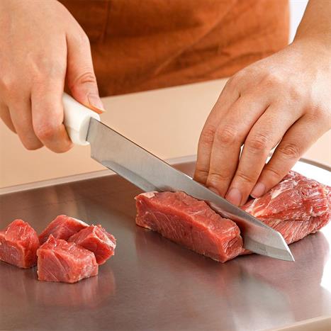 Bộ dao thép không gỉ Lock&Lock CKK307S5 Màu Trắng Ghi