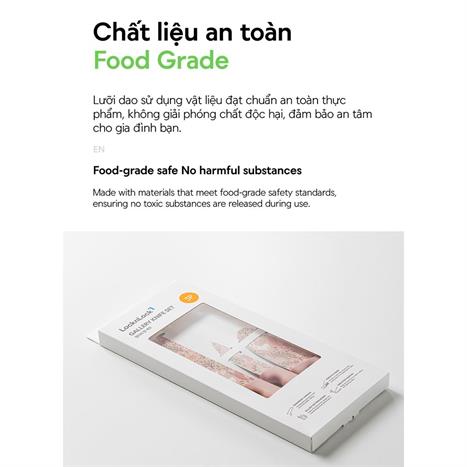 Bộ dao thép không gỉ Lock&Lock CKK308S3 Màu Hồng