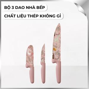 Bộ dao thép không gỉ Lock&Lock CKK308S3