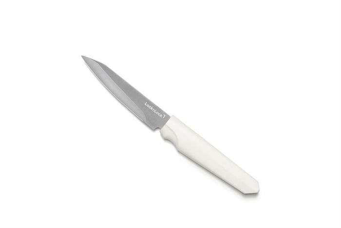 Bộ dao Inox cán nhựa LocknLock CKK307S5 Màu Trắng