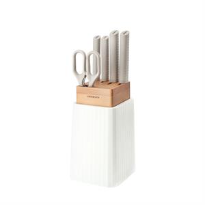 Bộ dao kéo Inox cán nhựa LocknLock CKK802