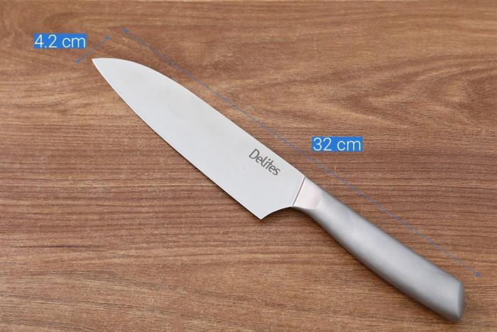 Dao thái cán inox Delites LD-AK15CF Màu Trắng