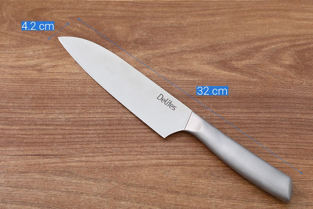 Dao thái cán inox Delites LD-AK15CF Màu Trắng