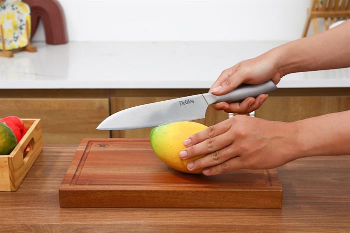 Dao thái cán inox Delites LD-AK15CF Màu Trắng