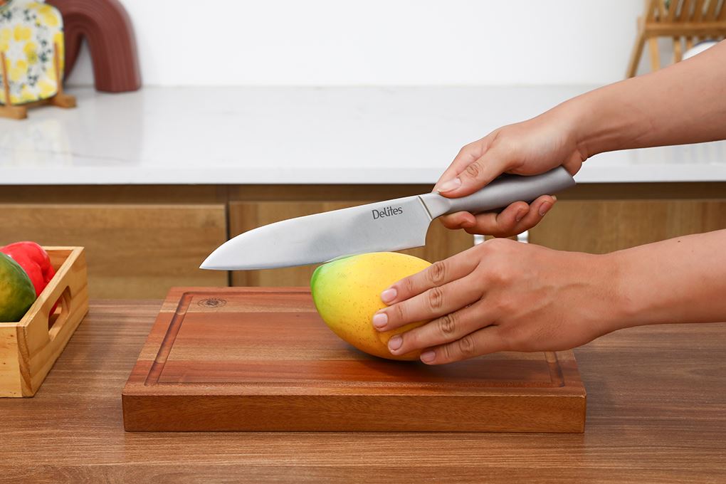 Dao thái cán inox Delites LD-AK15CF Màu Trắng