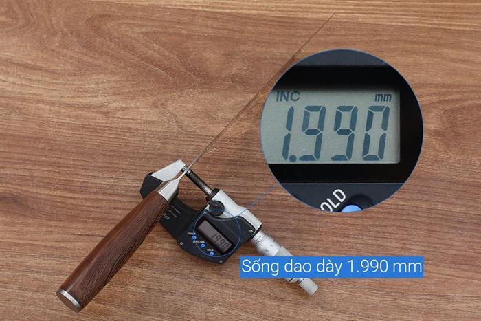 Dao thái cán gỗ Delites LD-GM37CL Màu Nâu
