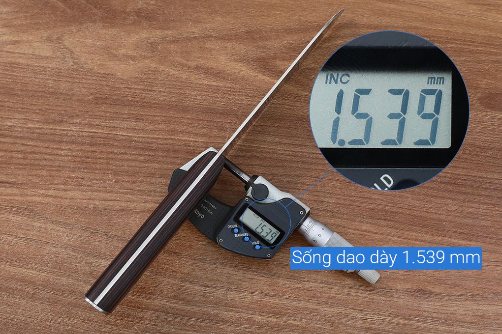 Dao thái cán gỗ Delites LD-AM27SK Màu Nâu