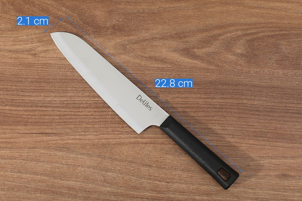 Bộ dao kéo cán nhựa Delites KN5002-05 Màu Đen