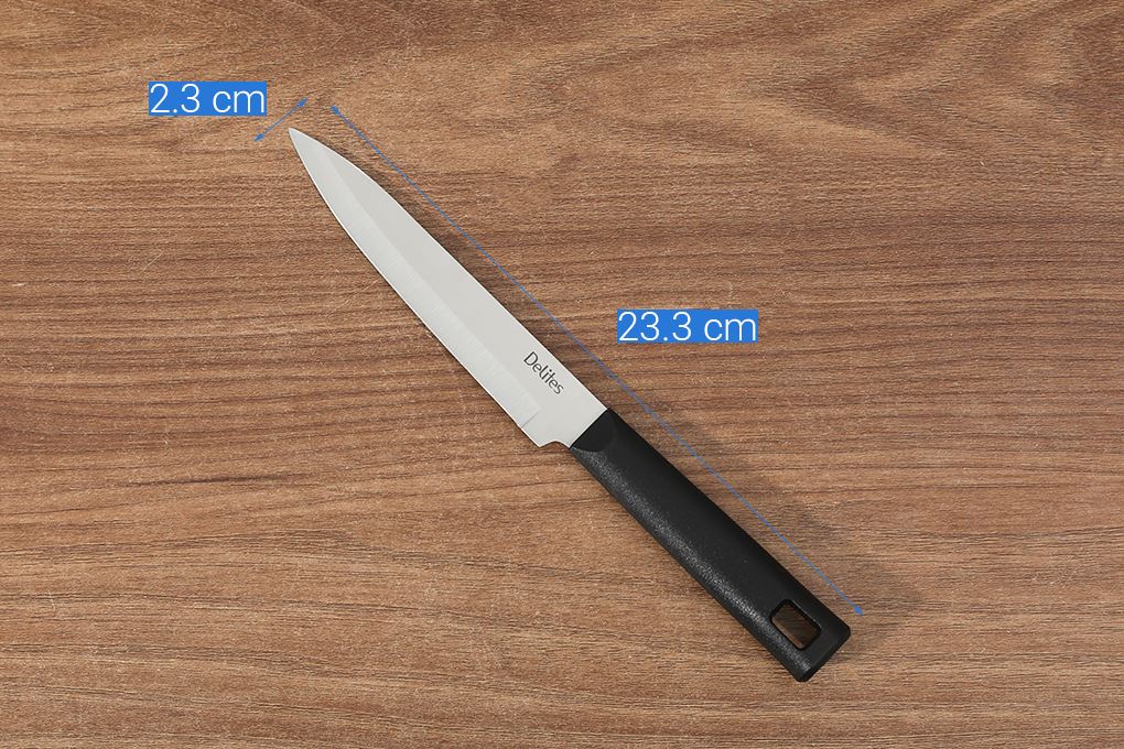 Bộ dao kéo cán nhựa Delites KN5002-05 Màu Đen