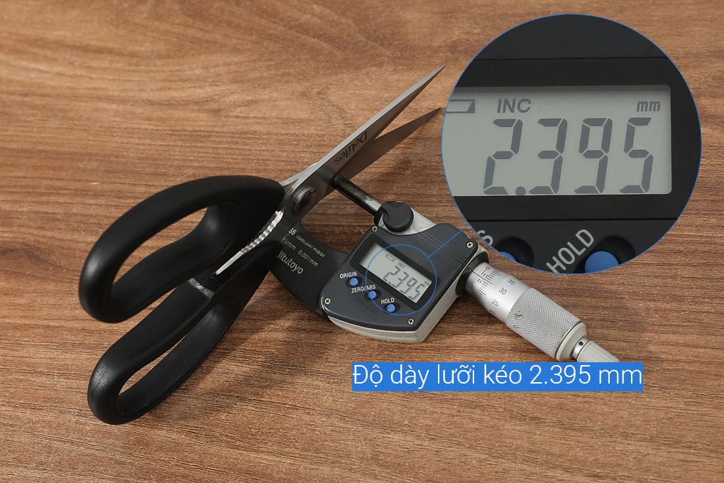 Bộ dao kéo cán nhựa Delites KN5002-05 Màu Đen