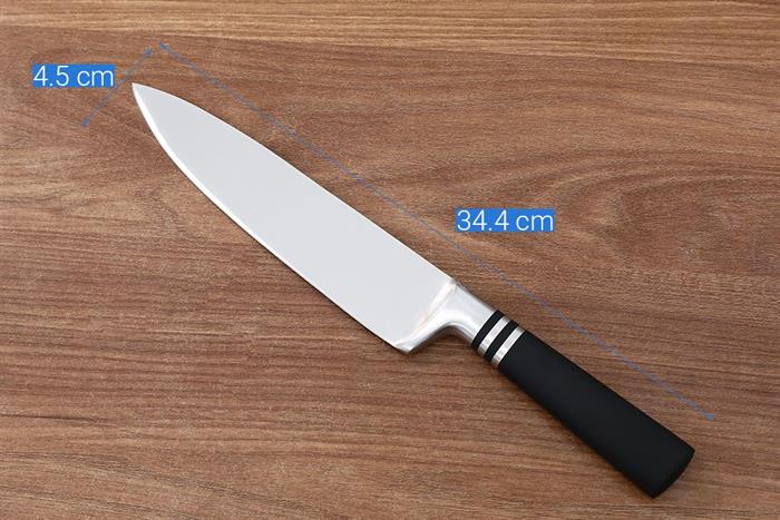 Bộ dao cán inox Delites CF7486 Màu Đen
