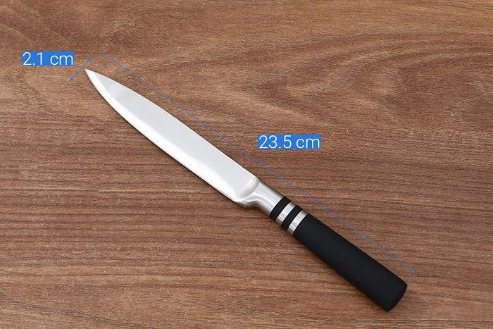 Bộ dao cán inox Delites CF7486 Màu Đen