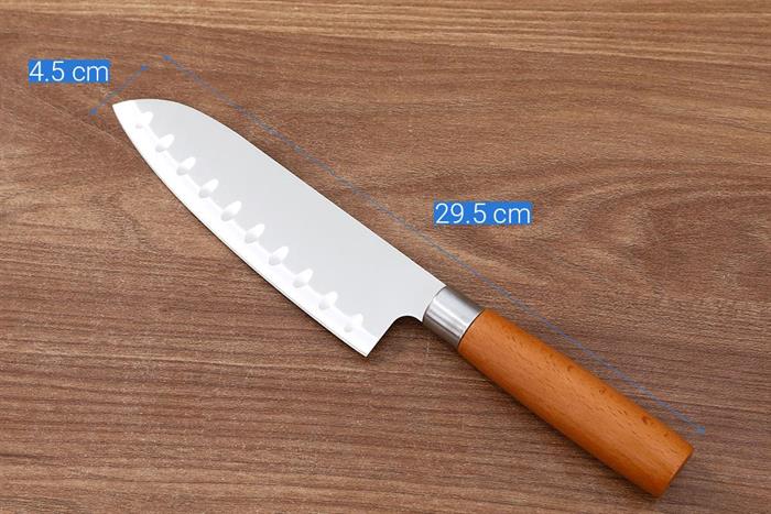 Bộ dao cán gỗ Delites CF7487 Màu Nâu