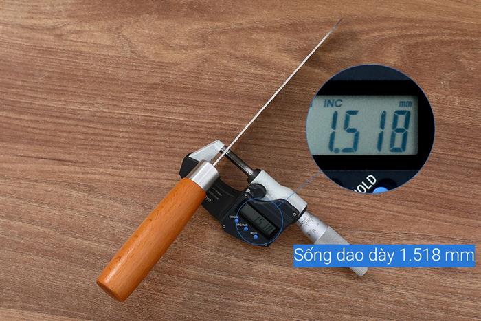 Bộ dao cán gỗ Delites CF7487 Màu Nâu