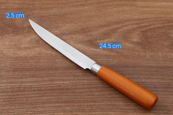Bộ dao cán gỗ Delites CF7487 Màu Nâu