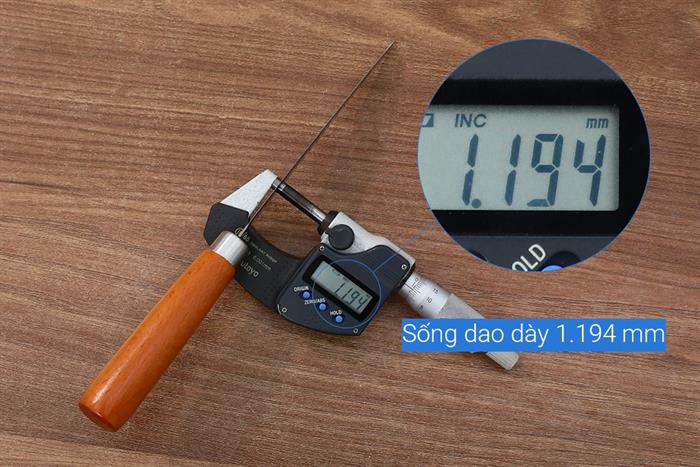 Bộ dao cán gỗ Delites CF7487 Màu Nâu