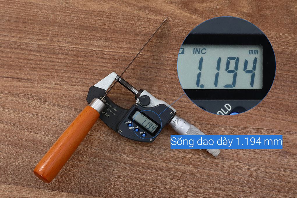 Bộ dao cán gỗ Delites CF7487 Màu Nâu