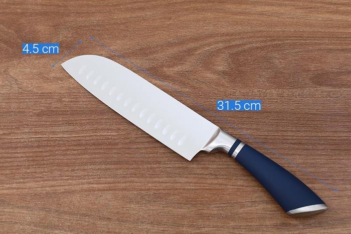Dao thái cán inox Delites CF7489 Màu Xanh Dương