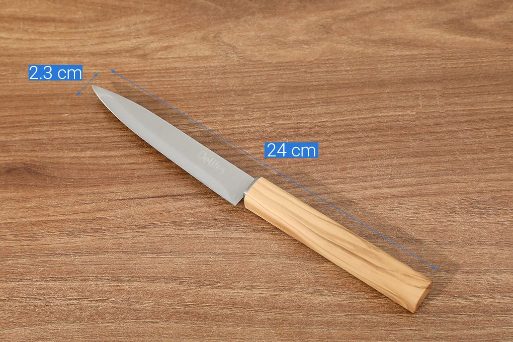 Bộ dao kéo thớt Delites LK-2689 Màu Nâu