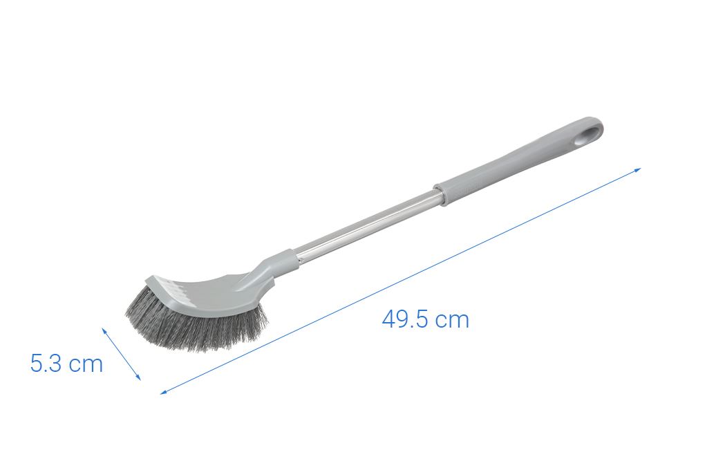 Cọ toilet đầu vuông Delites A1 Màu Xám