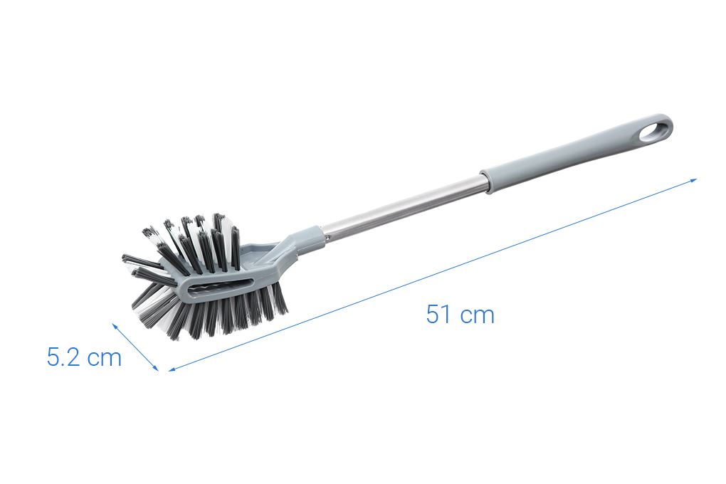 Cọ toilet đầu vuông Delites A2 Màu Xám